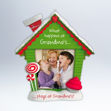Hallmark 2012 "What Happens at Grandma's" Photo Holder Ornament at Sears.com