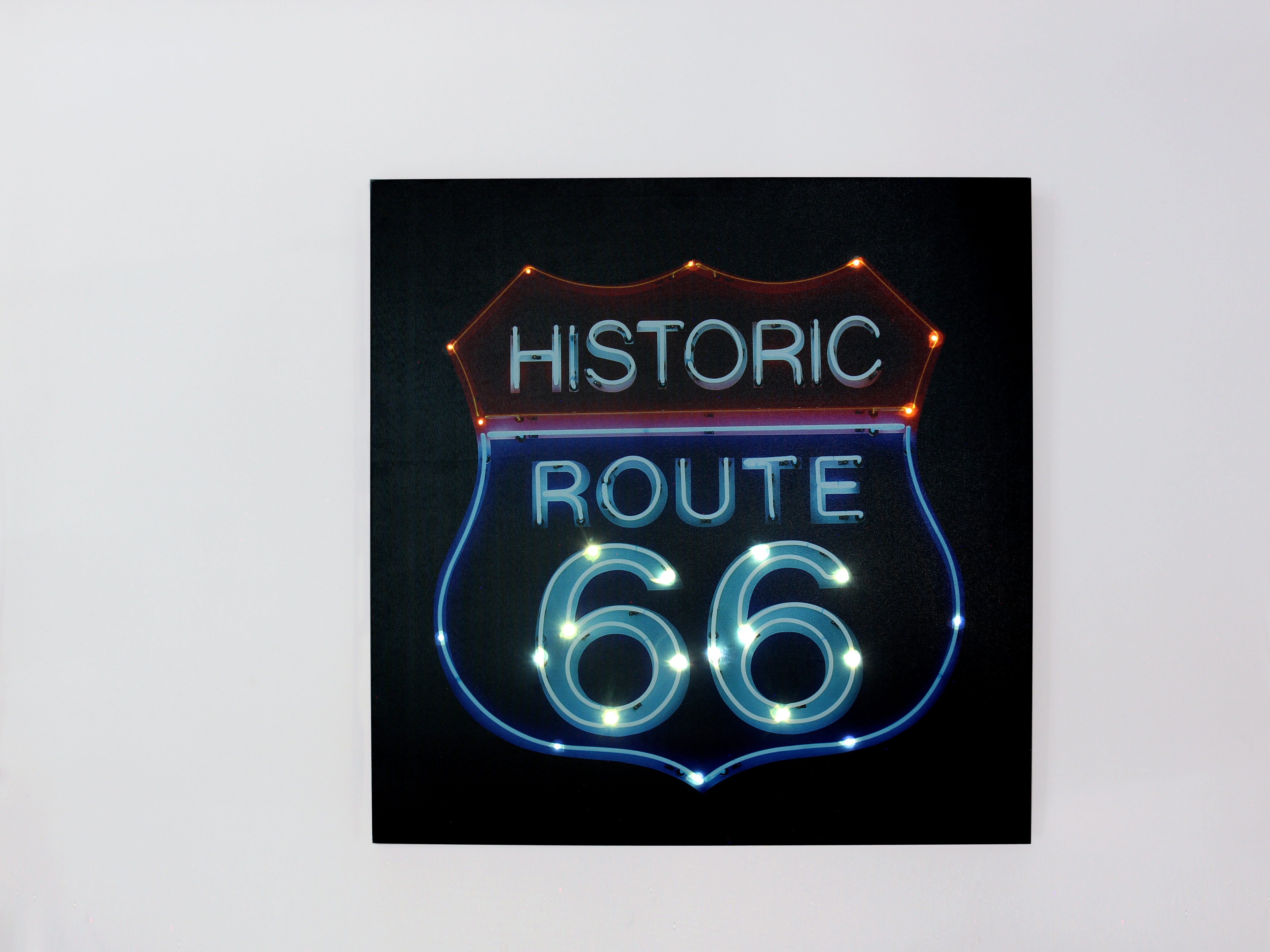 Young's inc Route 66 Canvas LED Wall Art Young's inc Route 66 Canvas LED Wall Art