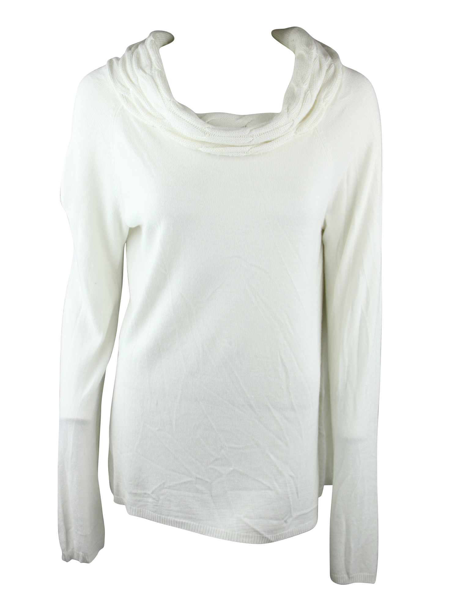 AK Anne Klein Womens Cable Knit Cowl Neck Sweater at Sears.com