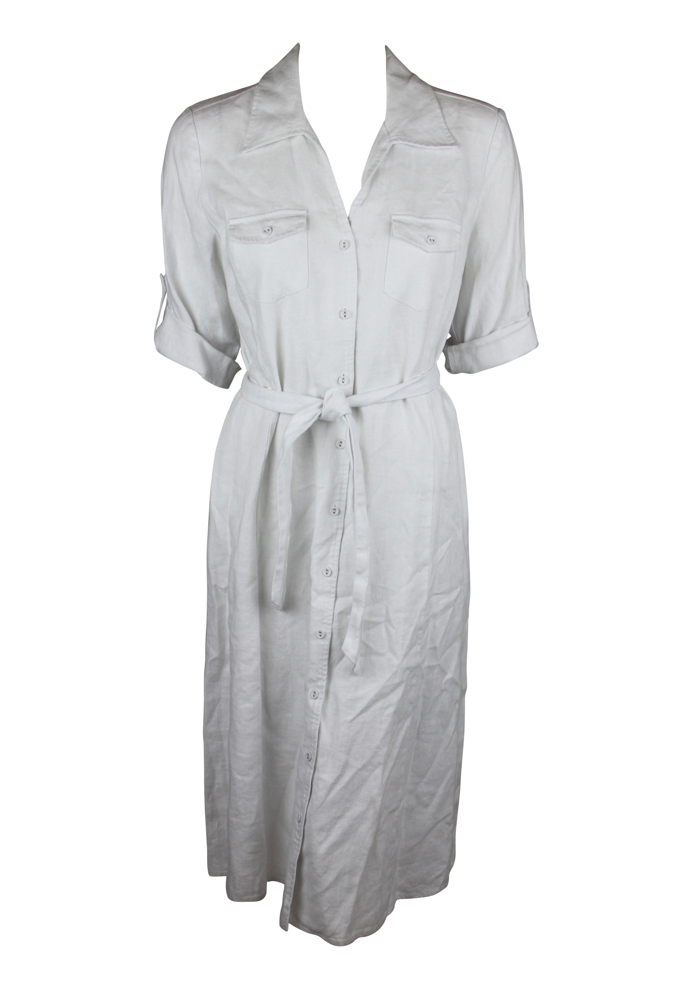 Charter Club Womens Core Essentials Linen Belted Shirt Dress at Sears.com