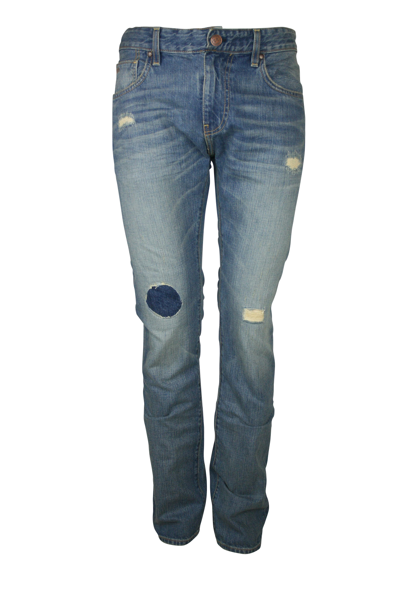 Vintage Revolution Mens Patch Distressed Denim Jeans at Sears.com