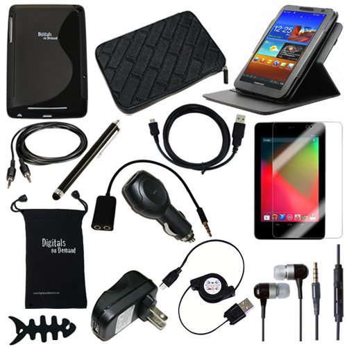 DigitalsOnDemand ?? 14-Item Accessory Bundle for Google Nexus 7 Tablet - 8GB 16GB 32GB