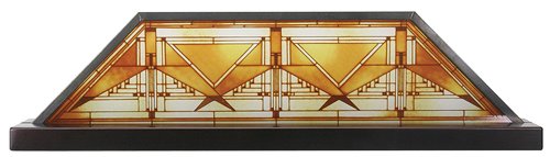 Frank Lloyd Wright Heurtley House Framed Stained Art Glass