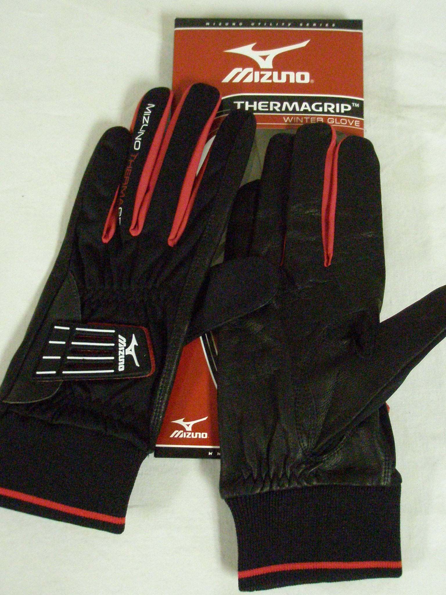 Mizuno Thermagrip Winter Gloves MENS PAIR 2011 Blk NEW at Sears.com