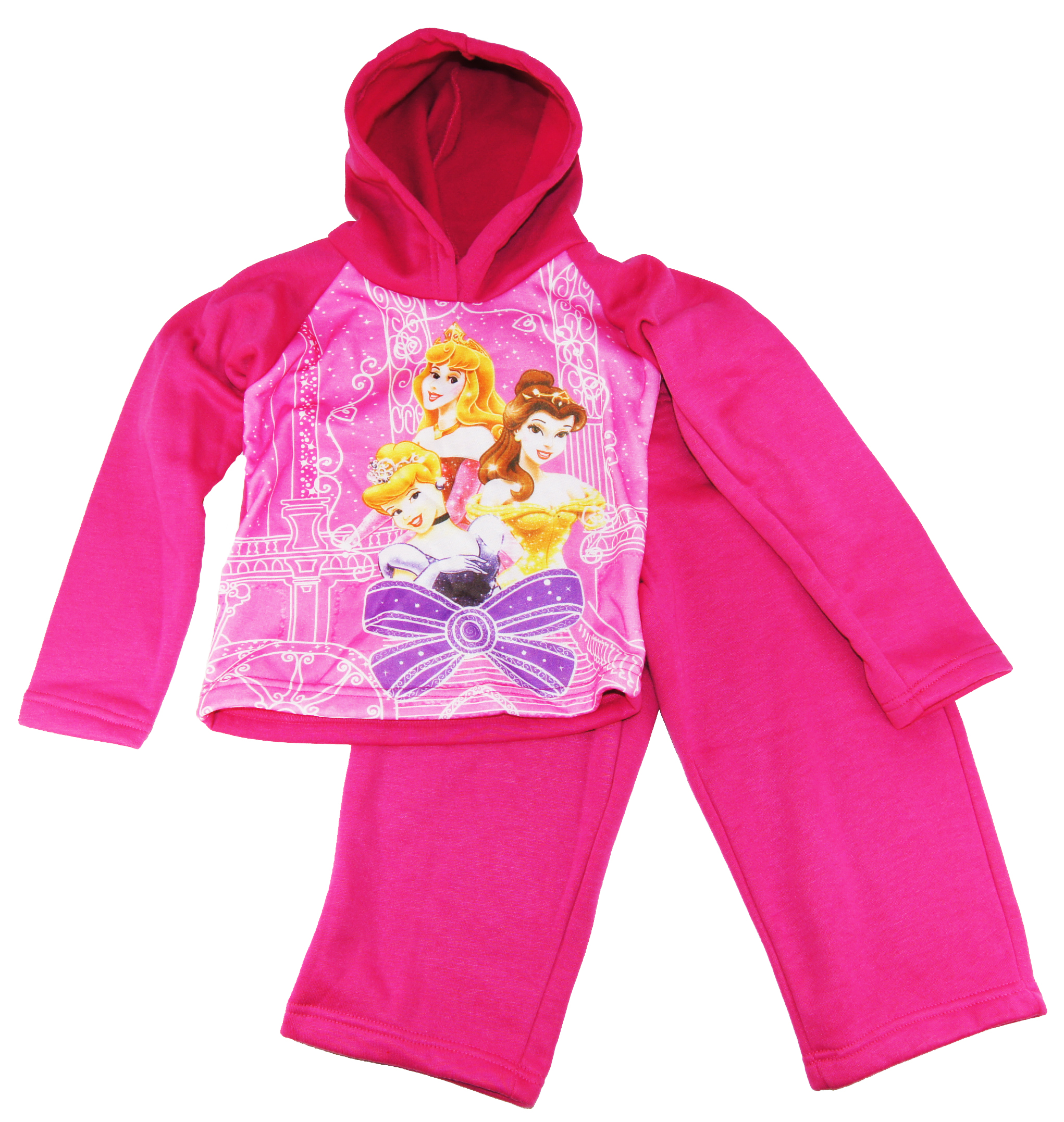 Disney Toddler Girls Princess Pink Tricot Track Hooded Jacket & Pants 2T 3T 4T at Sears.com