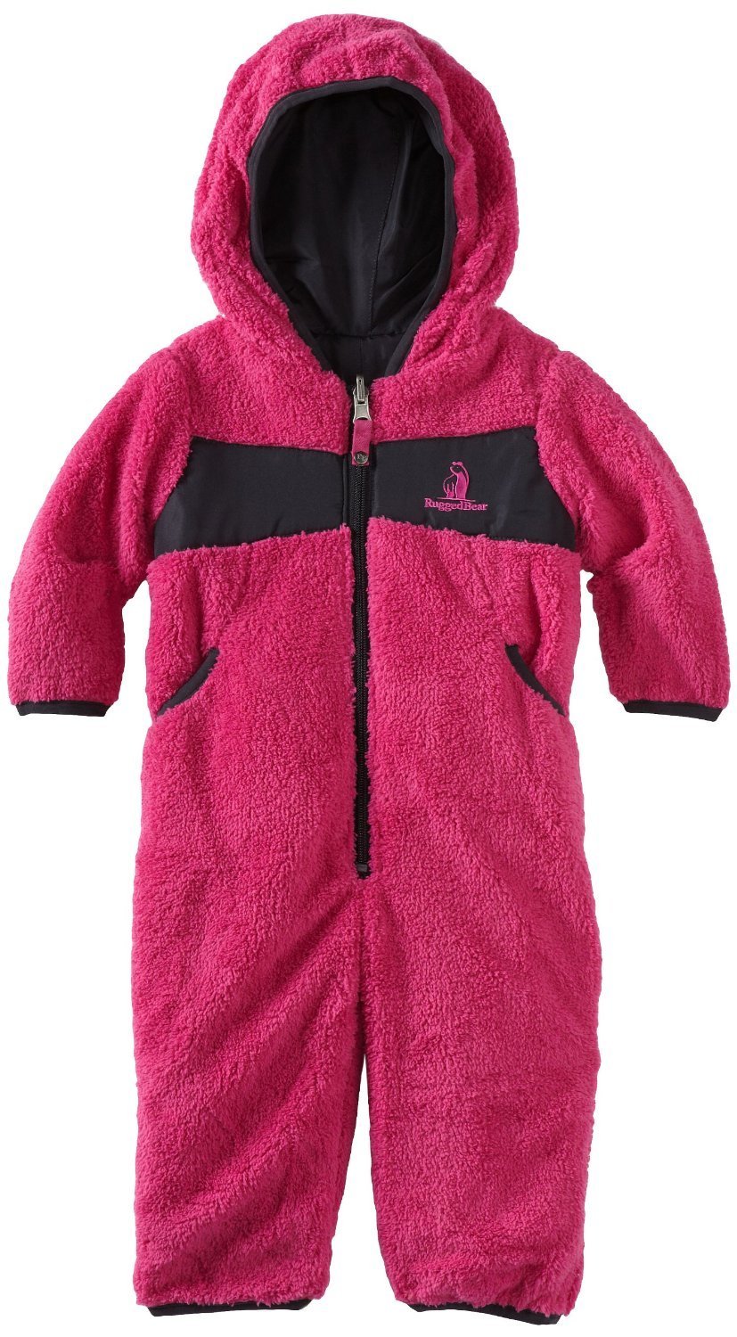 Rugged Bear Baby-Girls Infant Solid Pram Jacket/Coat Snowsuit Fuchsia 12M18M24M at Sears.com
