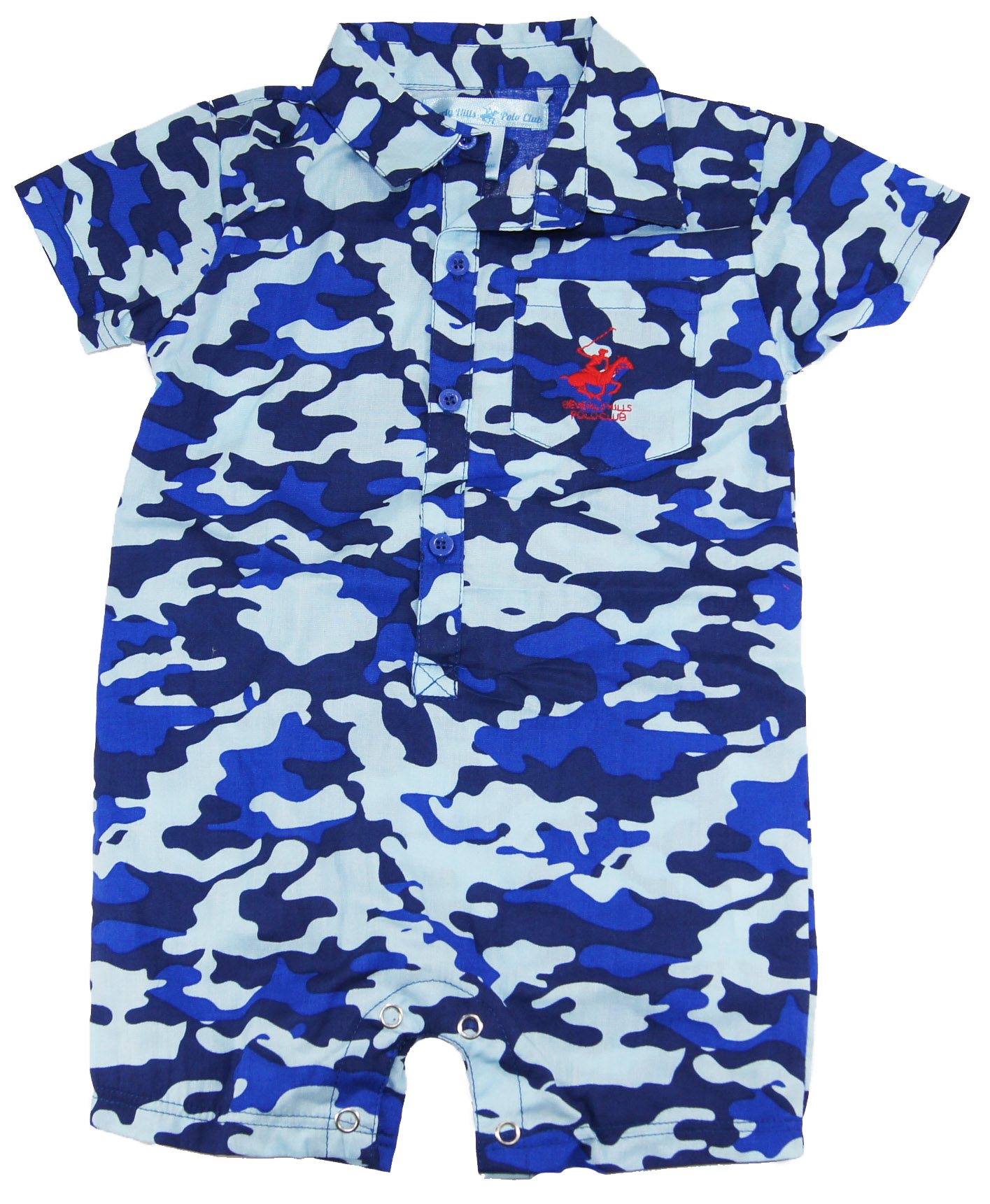 Beverly Hills Polo Club Beverly Hills Baby-Boys Infant Navy Military Camo Print Romper Badysuit Beverly Hills Polo Club Beverly Hills Baby-Boys Infant Navy Military Camo Print Romper Badysuit