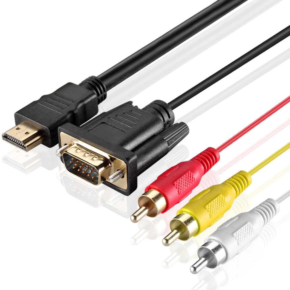 CE Compass HDMI HDTV To VGA 3 RCA Converter Adapter Cable 1080P at Sears.com