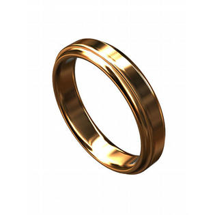 P&P Luxury Solid 14K Pink Gold Classic Wedding Band P&P Luxury Solid 14K Pink Gold Classic Wedding Band