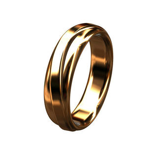 P&P Luxury Men's 14K Pink Gold Comfort Fit Wedding Band P&P Luxury Men's 14K Pink Gold Comfort Fit Wedding Band