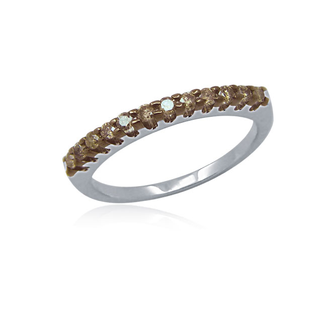 Jewelersclub Champagne Diamond Band Ring
