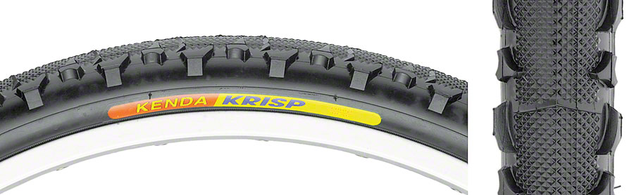 UPC 047853673142 product image for Kenda Krisp Tire 26x2.0 Black Steel | upcitemdb.com