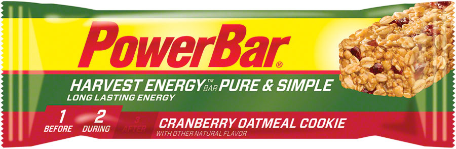 PowerBar Harvest Pure and Simple Energy Bar: Cranberry Oatmeal Cookie; Box of 15 at Sears.com