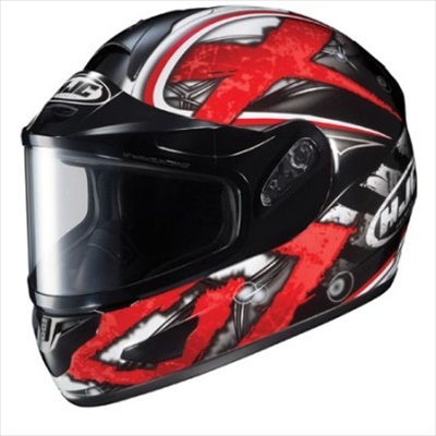 HJC CL-16 Shock Snow Helmet Electric Shield Red Black Medium at Sears.com