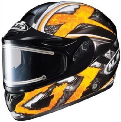 HJC CL-16 Shock Snow Helmet Yellow Black Electric Shield Medium at Sears.com