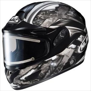 HJC CL-16 Shock Snow Helmet Silver Black Electric Shield 2xl at Sears.com