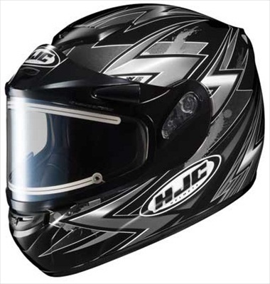 HJC CS-R2 Snow Helmet Thunder Electric Shield Black Silver 2xl at Sears.com