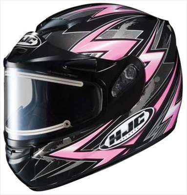 HJC CS-R2 Snow Helmet Thunder Electric Shield Pink Black Medium at Sears.com