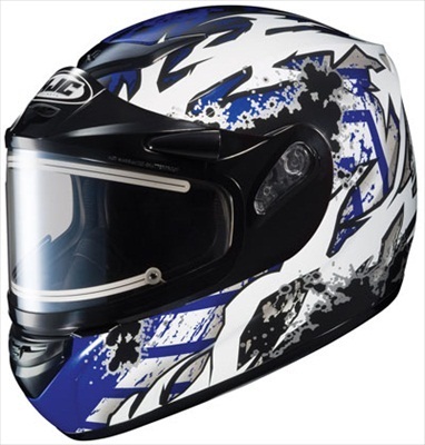 HJC CS-R2 Snow Helmet Skarr Blue Black Electric Shield 2xl at Sears.com