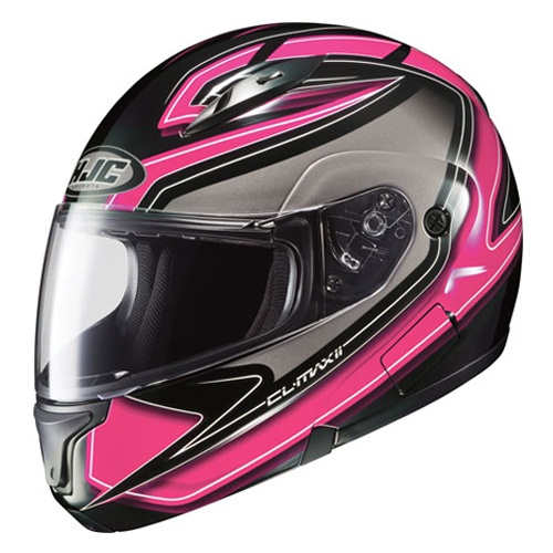 HJC CL-MAX2 Zader Pink/Black/Silver Full-Face Motorcycle Helmet Size Medium at Sears.com