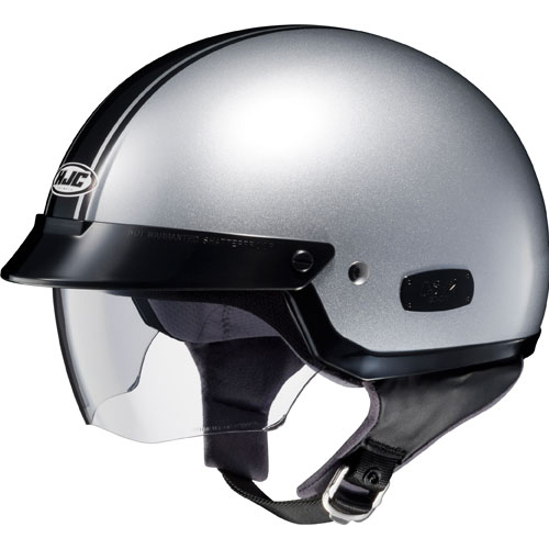 HJC IS-2 Schade Open-Face Motorcycle Helmet Silver Black Size XX-Large at Sears.com
