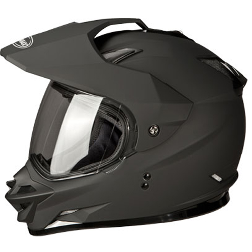 GMAX GM11D Dual Sport Motorcycle Helmet Flat Black Size X-Large at Sears.com