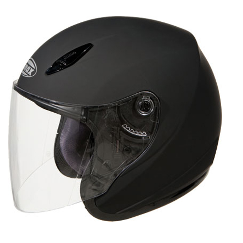GMAX GM17 Open Face Motorcycle Helmet Flat Black Size Medium at Sears.com