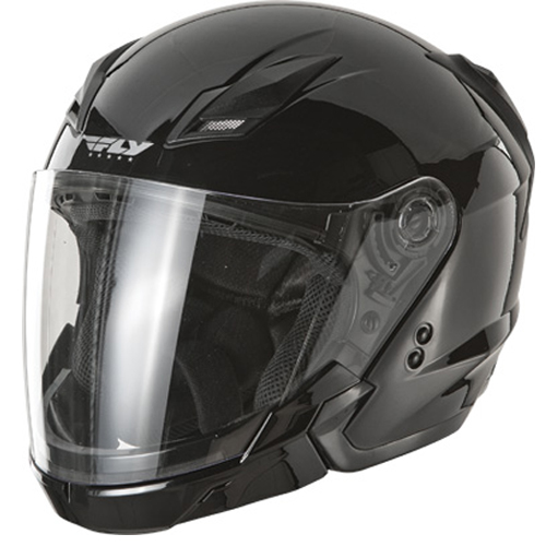 Fly Racing Tourist Street Motorcycle Helmet Gloss Black Size XX-Large at Sears.com
