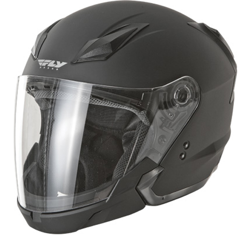 Fly Racing Tourist Street Motorcycle Helmet Flat Black Size Large at Sears.com