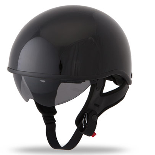 Fly Racing .357 Half Face Street Motorcycle Helmet Gloss Black Size X-Large at Sears.com