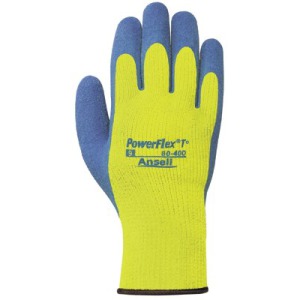 Ansell PowerFlex T Hi Viz Yellow Gloves - 80-400-8 at Sears.com