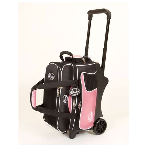 Linds Bowling Balls & Bags Linds Deluxe 2 Ball Roller Bowling Bag- Black/Pink at Sears.com