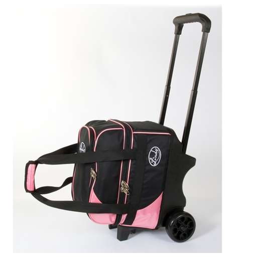 Linds Bowling Balls & Bags Linds Deluxe Single Ball Roller Bowling Bag- Black/Pink at Sears.com