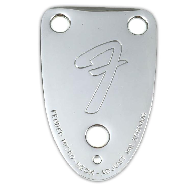 Fender Genuine Fender Vintage Cbs Style Three Bolt Neck Plate Fender Genuine Fender Vintage Cbs Style Three Bolt Neck Plate