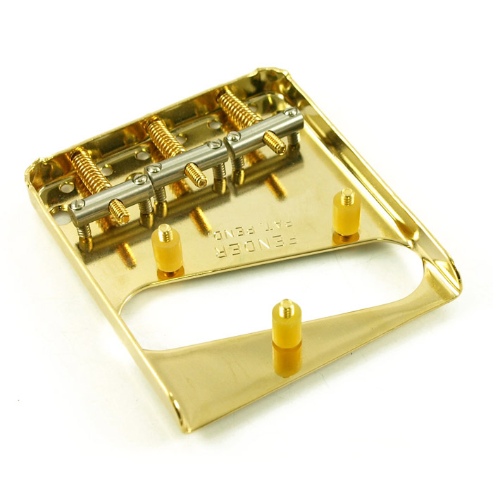 Fender Vintage Telecaster 3-Saddle Bridge - Gold Fender Vintage Telecaster 3-Saddle Bridge - Gold