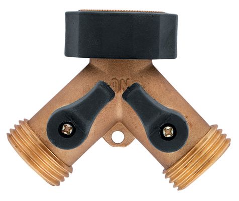 Orbit Heavy Duty Garden Hose Y Splitter, Faucet Watering Shut Off Valves, 58248N at Sears.com
