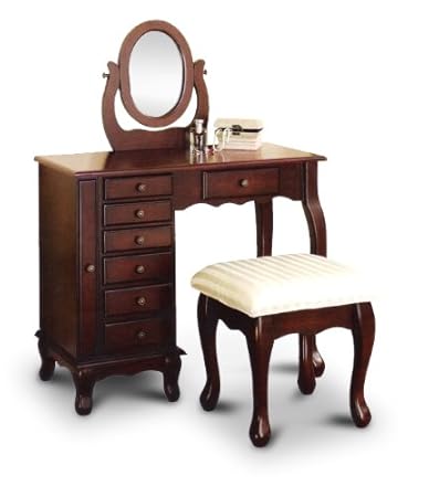 WelcomeiHome .INC New Espresso Vanity Set Jewelry Armoire Dresser and Bench & Mirror Furniture from Welcome iHome for Home Use at Sears.com