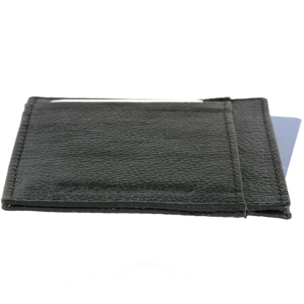 Mens Leather Minimalist Wallet Card Case Thin Slim Organizer Front Pocket Wallet