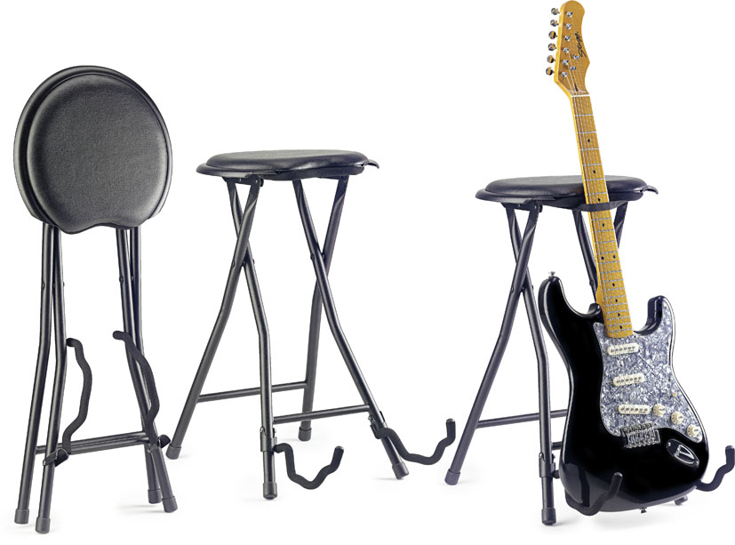 STAGG Foldable Stool With Built In Guitar Stand of Height 64.5cm -25.4 in at Sears.com