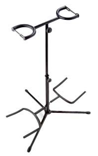 STAGG Black Finish Height 60-70cm Double Guitar Stand with Safety Strip at Sears.com