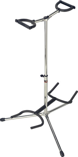 STAGG Chrome Finish Height 60-70cm Double Guitar Stand with Safety Strip at Sears.com