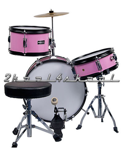 2kool4skool Child Pink Drum Kit-Real set NEW-NOT A TOY-ages4-8 youth with cymbal and throne at Sears.com