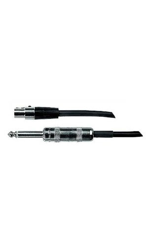 Shure Microphone Cable 2-ft. Instrument cable - 4 pin mini - TA4F to 1-4" WA302