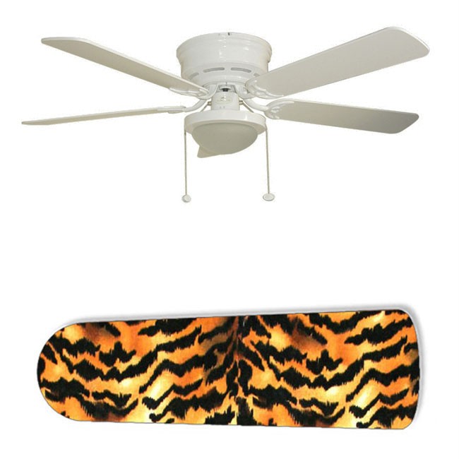 Silver Springs Tiger Stripe Print 52" Ceiling Fan with Lamp at Sears.com