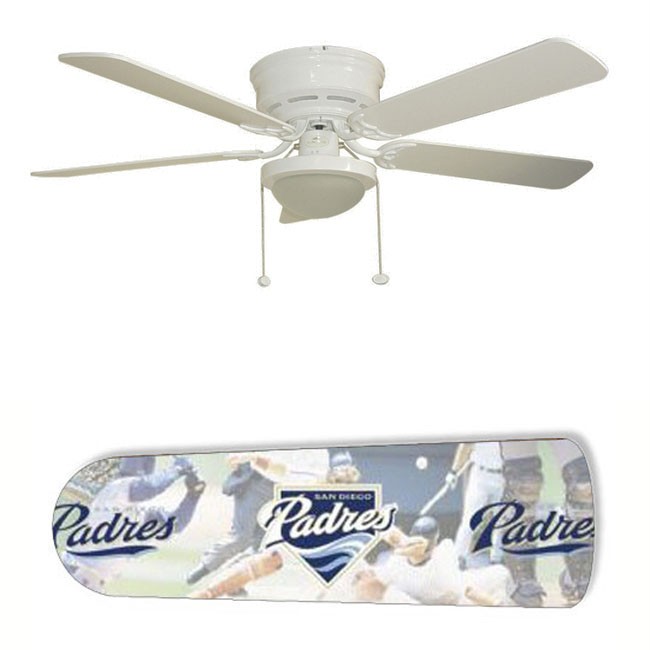 Silver Springs San Diego Padres 52" Ceiling Fan with Lamp at Sears.com