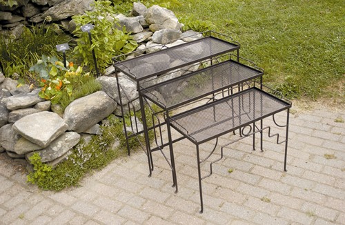 Achla Indoor & Outdoor Rectangular Nesting Tables - 3 pc Achla Indoor & Outdoor Rectangular Nesting Tables - 3 pc