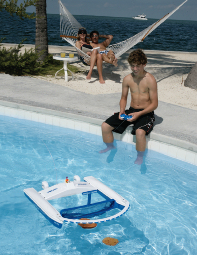 SPLASHNET Jet Net Radio Controlled Swimming Pool Skimmer Boat at Sears.com