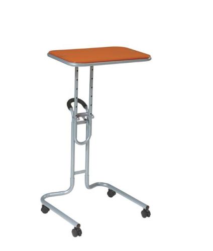 Office Star 20" Lucent Adjustable Height Rolling Laptop Stand - Orange Glass Top at Sears.com