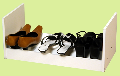 Venture Horizon 24" Stackable Shoe Rack w/ Angled Slate For Easier View - White at Sears.com