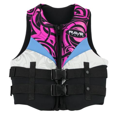 Rave Sports Womens Ladies Neoprene Life Jacket Ski & Waterboard Vest - Large at Sears.com